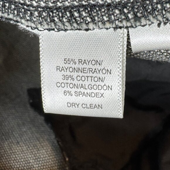 Loft "Marisa" Black and White houndstooth slim dress pant size 6 - Picture 12 of 12